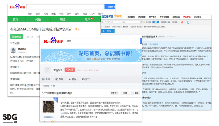 Baidu seo content marketing Macom