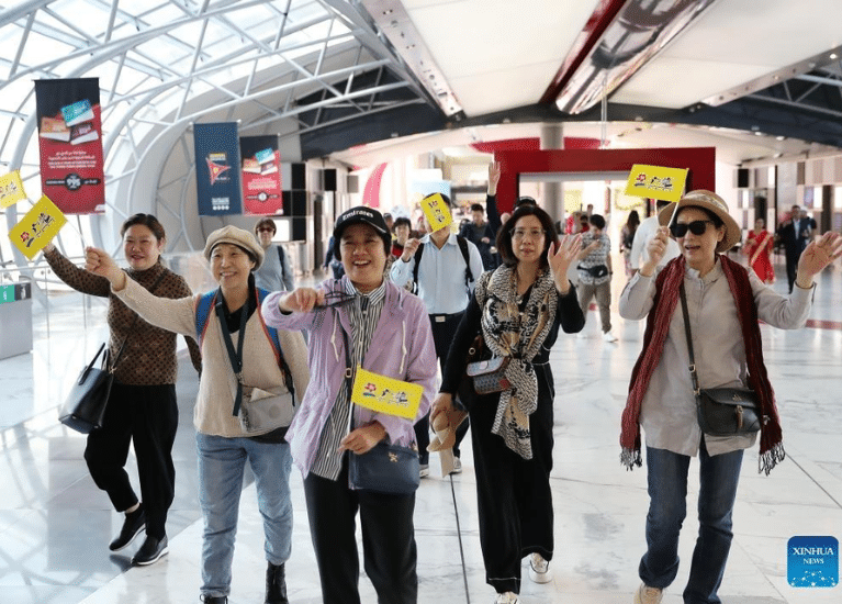 Chinese tourists at Ferrari World Abu Dhabi