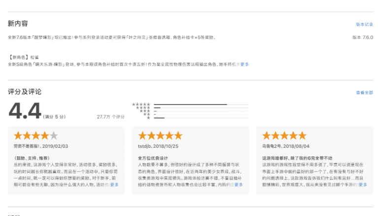 Honkai Impact 3 Ratings Feedback